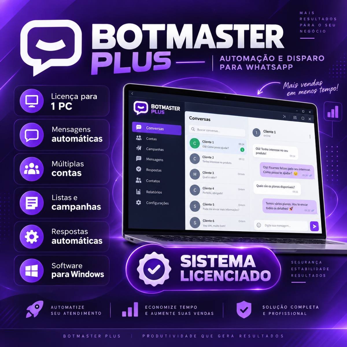 Imagem de BotMaster Plus - Licenças Anual