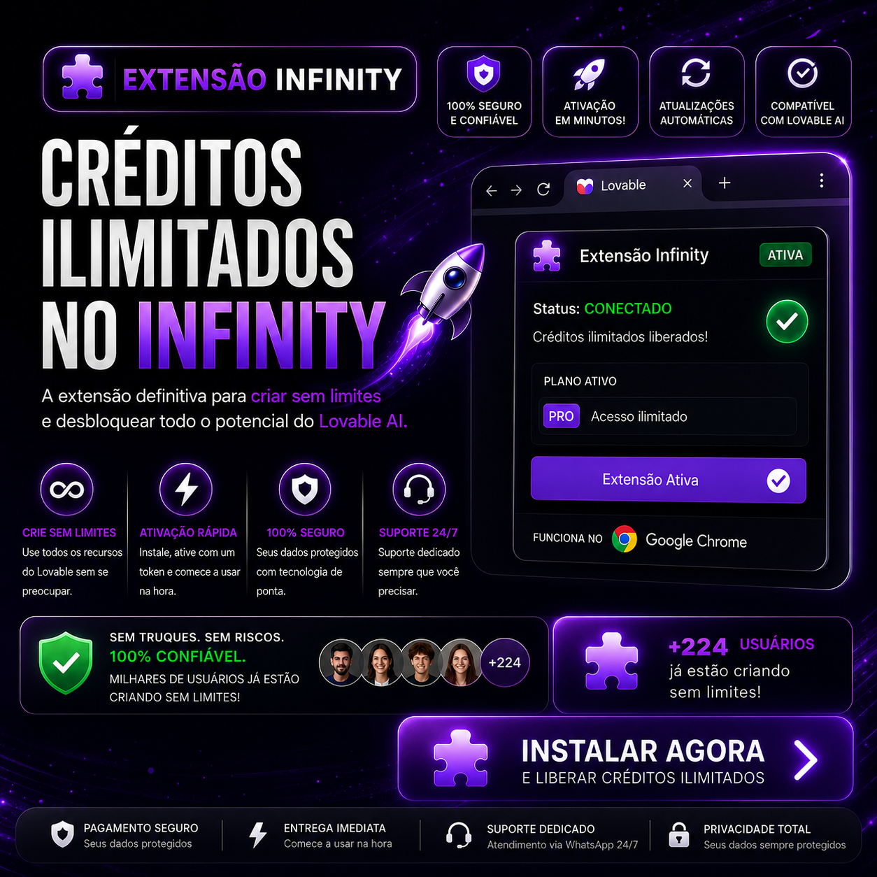 Imagem de Extensão Infinity Credits